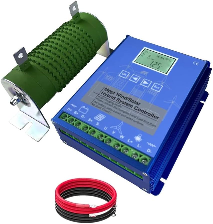 6000W Wind Solar Hybrid Controller, 12V/24V/48V LCD Display Multifunctional Wind Solar Controller,3000W Wind Turbine and 3000W Solar Hybrid MPPT Charge ,48V,220v