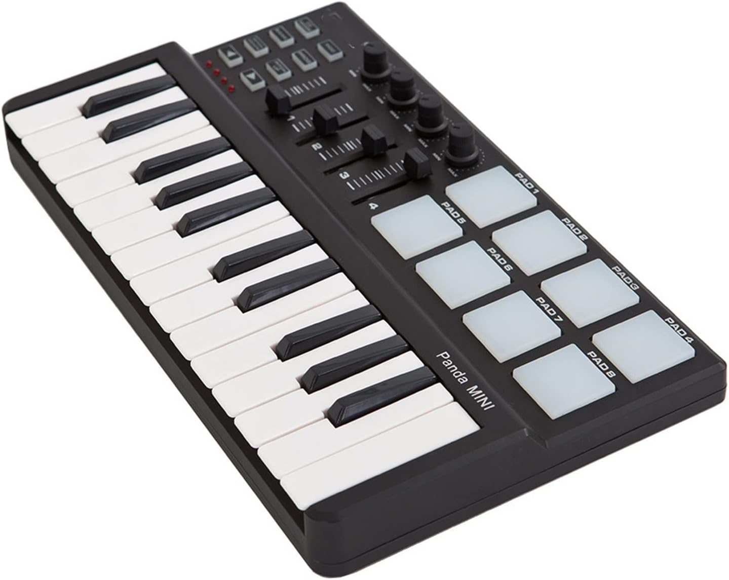 Keyboard Piano Portable Mini 25-Key USB Keyboard and Drum Pad MIDI Controller