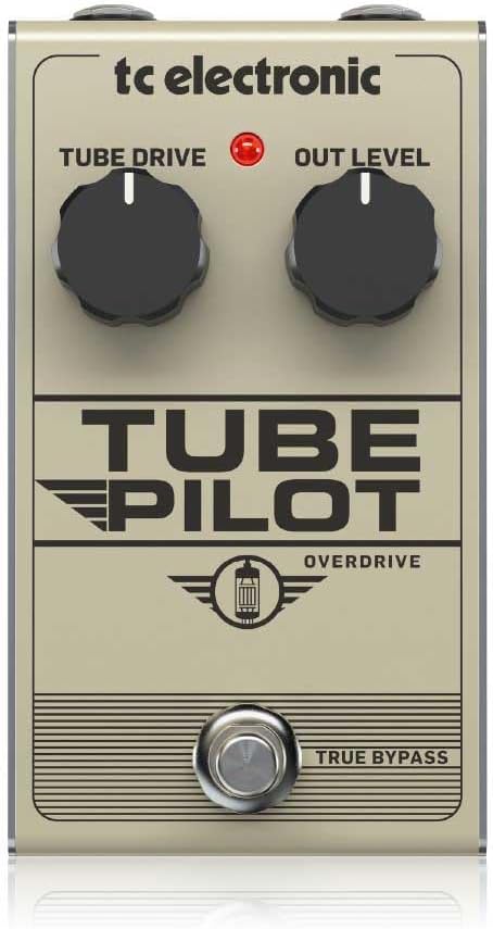 TC Electronic TUBE PILOT OVERDRIVE 12AX7-Equipped Real Tube Overdrive Pedal with Warm and Expressive Sound