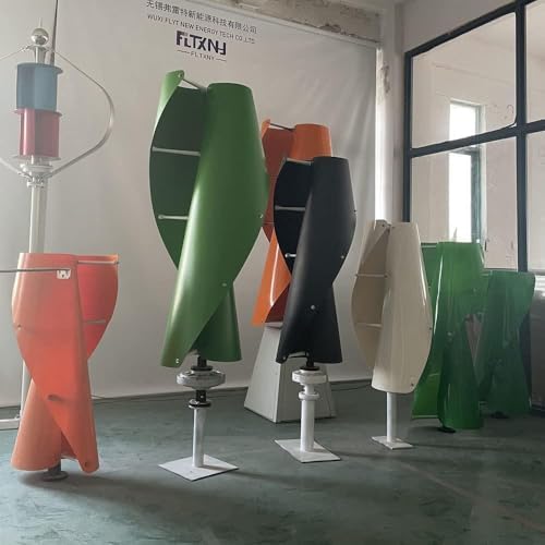 Vertical Wind Turbine Generator Kit - 12V/24V Maglev Helix Windmill with 2 Blades, Portable Power Turbine, Efficient Vertical Axis Wind Generator with Controller