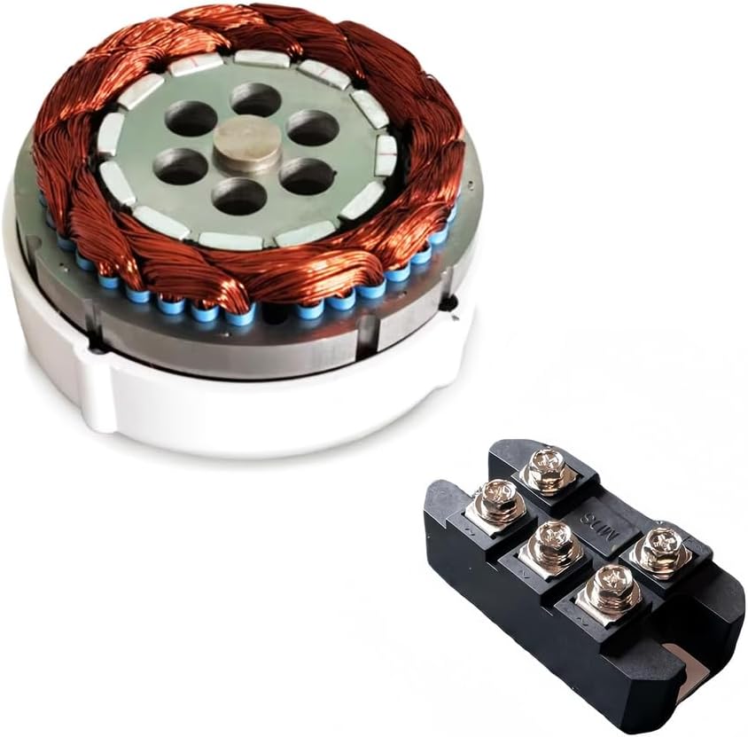 3 Phase Gearlessermanent Magnet Generator 10000W 12V 24V 48V DIY AC Alternator for Wind Water Turbine for Home Use(with Controller)