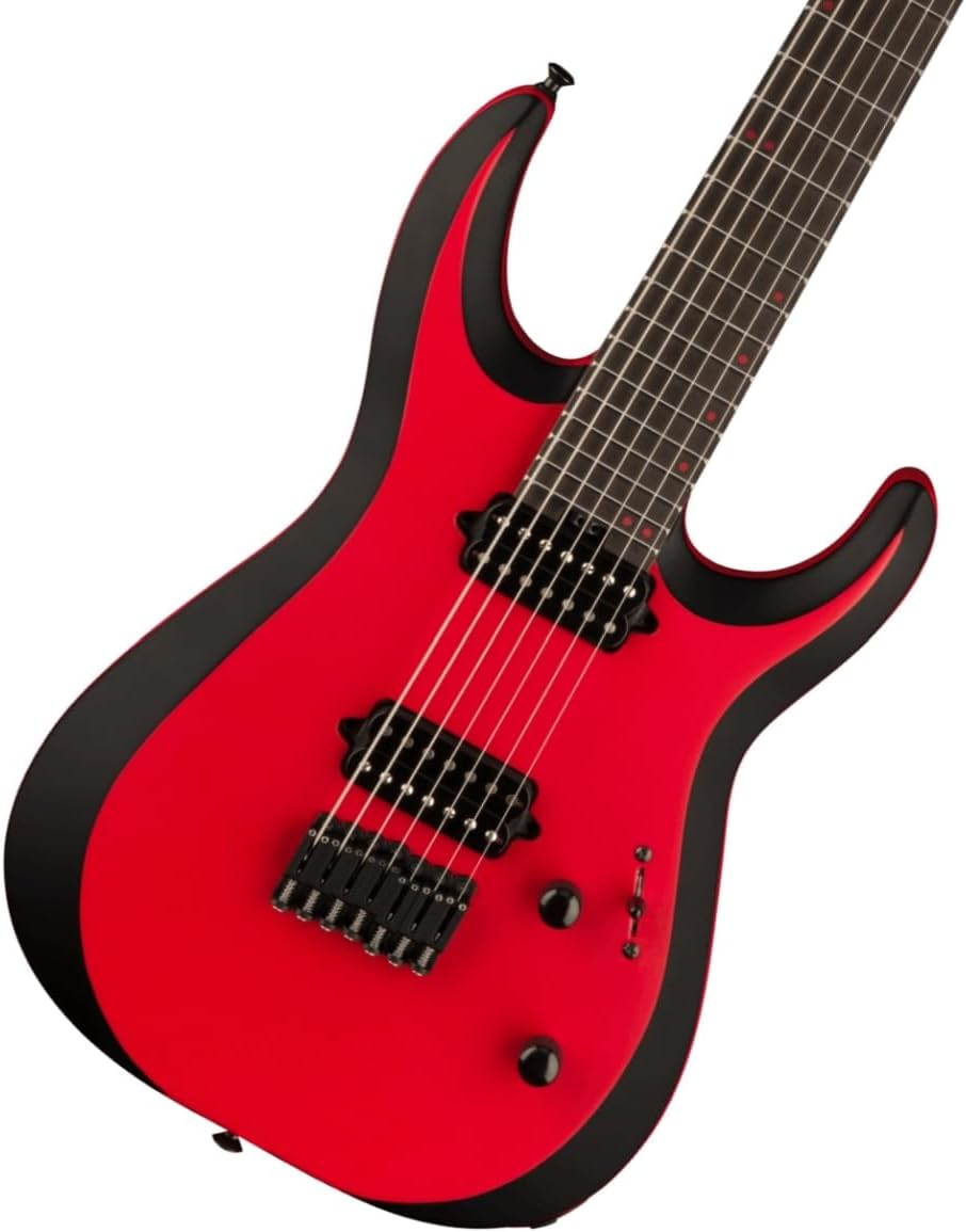 Jackson Pro Plus Series DK Modern MDK7 HT - Red with Black Bevels