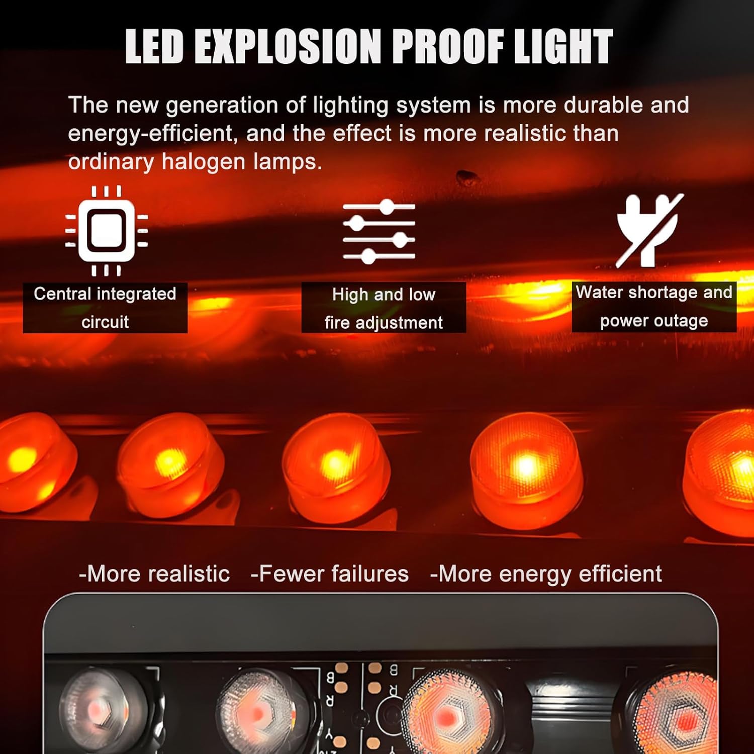 New Atomized Electric Fireplace,70cm-100cm/27.6-39.4 Inches Fireplace for Bedroom, Chiminea Electrica para Sala 3D Simulated Touchable Steam Flame with 7 Flame Colors 100cm/39.4in