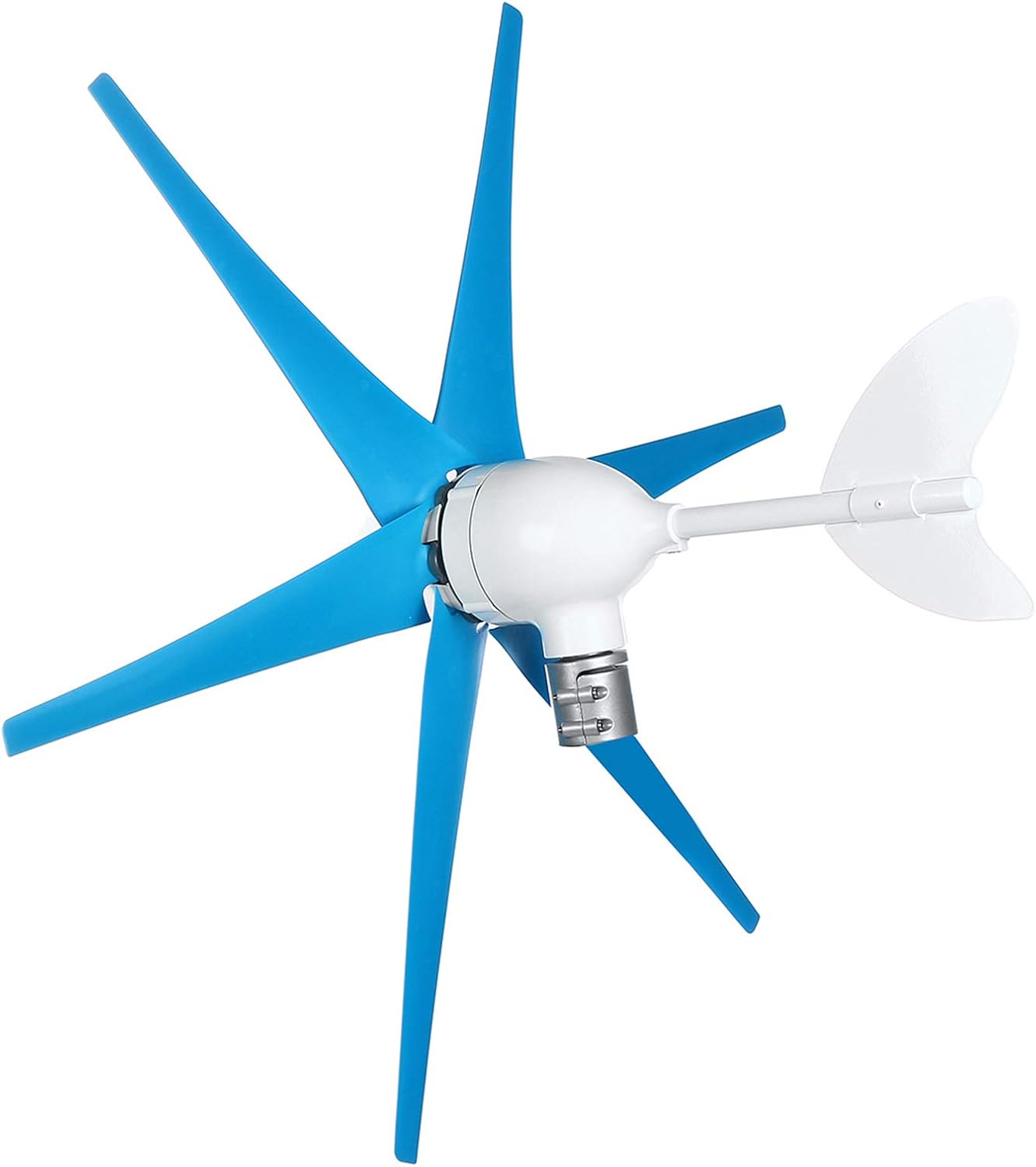 12V Vertical Shaft Wind Turbine Generator,9000W 6 Blades Easy Install Wind Force Turbines Charge Kit, for Home Camping,48V