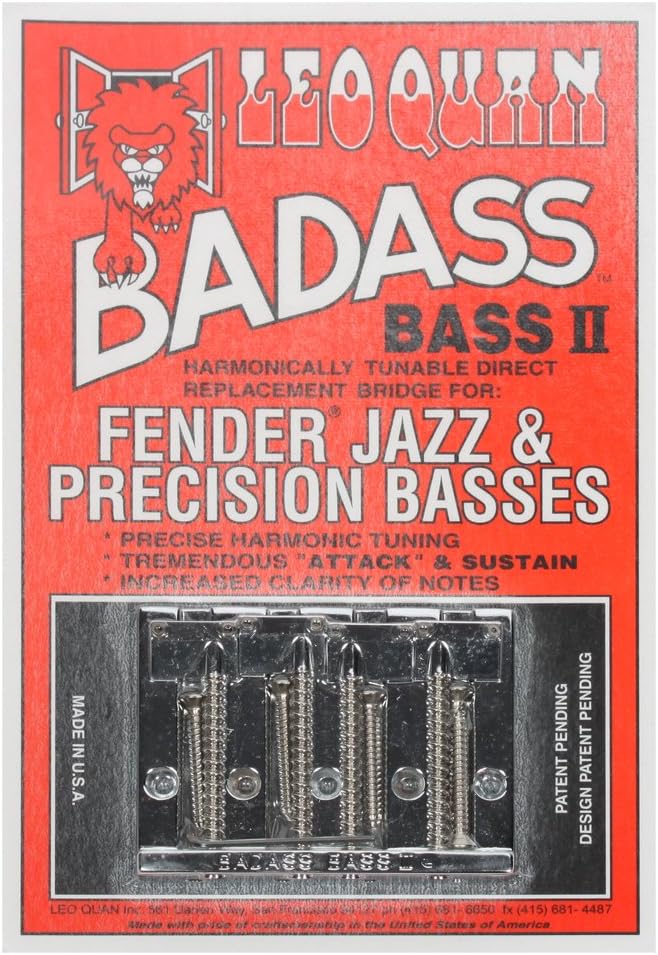 Allparts Leo Quan Bass II Bridge - Chrome