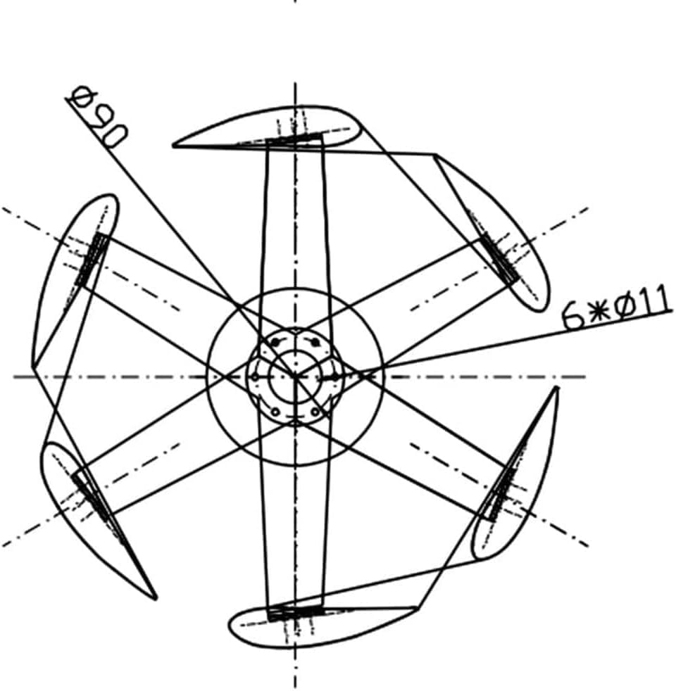 CHRISK 9000W Wind Turbine Permanent Maglev Wind Turbine Generator Windmill with MPPT Controller Three-Phase Permanent Magnetic Levitation Motor