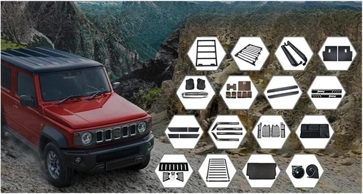 Roof Rack XL Jc74 Aluminium Flat Platform Flat Roof Rack Compatible for Suzuki Jimny XL Jc74 5 Doors Other Exterior Accessories