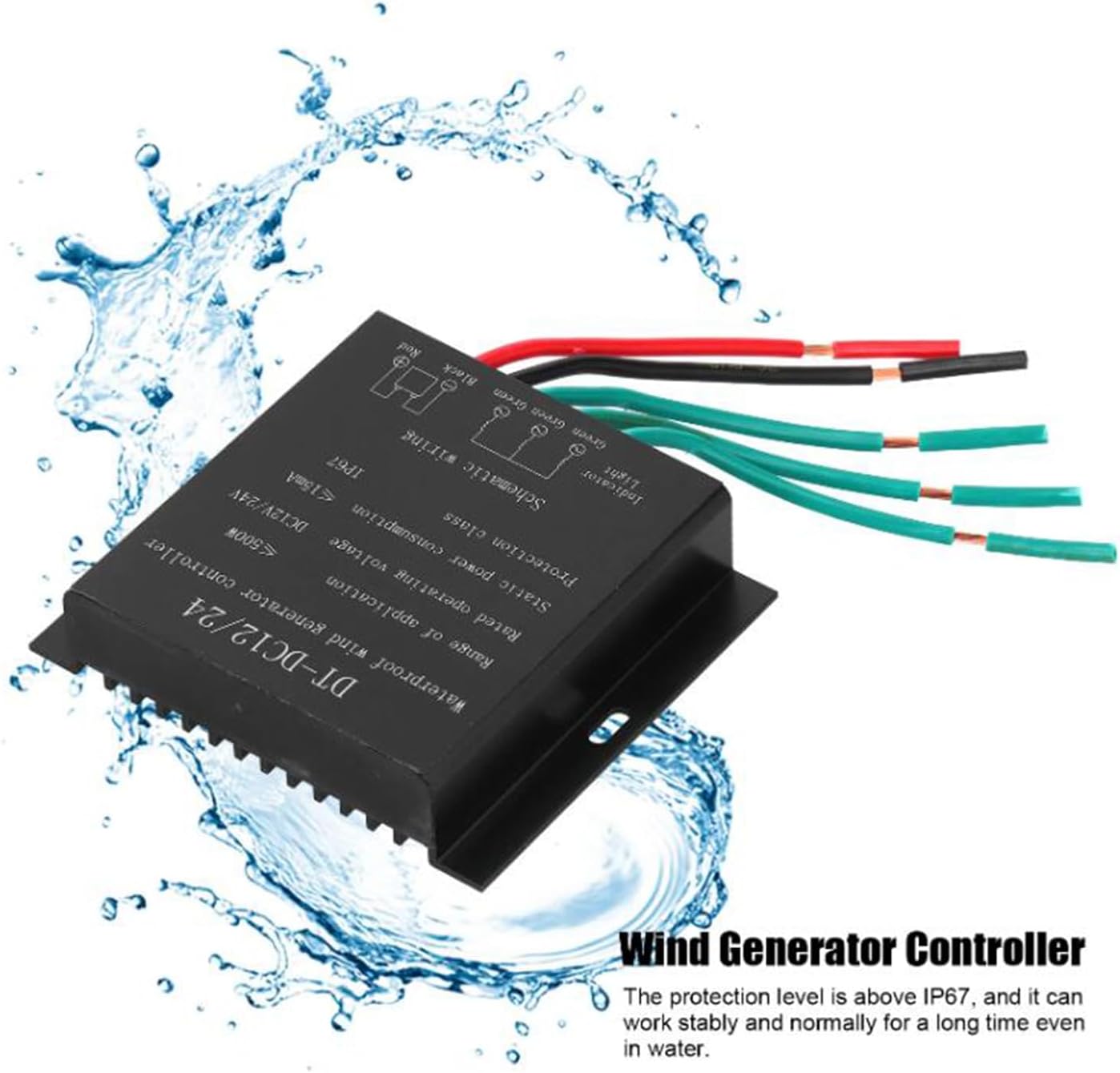12v,1200W-3600W MPPT Hybrid Wind Solar Charge Controller, Wind Turbine Generator Controller Battery Charge Regulator,12V 24V 48