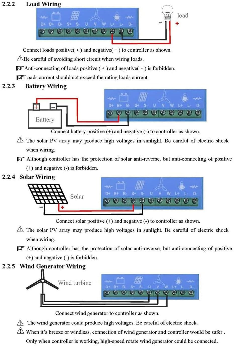 2000W/4000W/6000W/8000W/10000W Wind Solar Panel,Wind Charge Controller,Solar and Wind Generator System,Wind Solar Hybrid Charge Controller, with LCD Screen 48V-2000W
