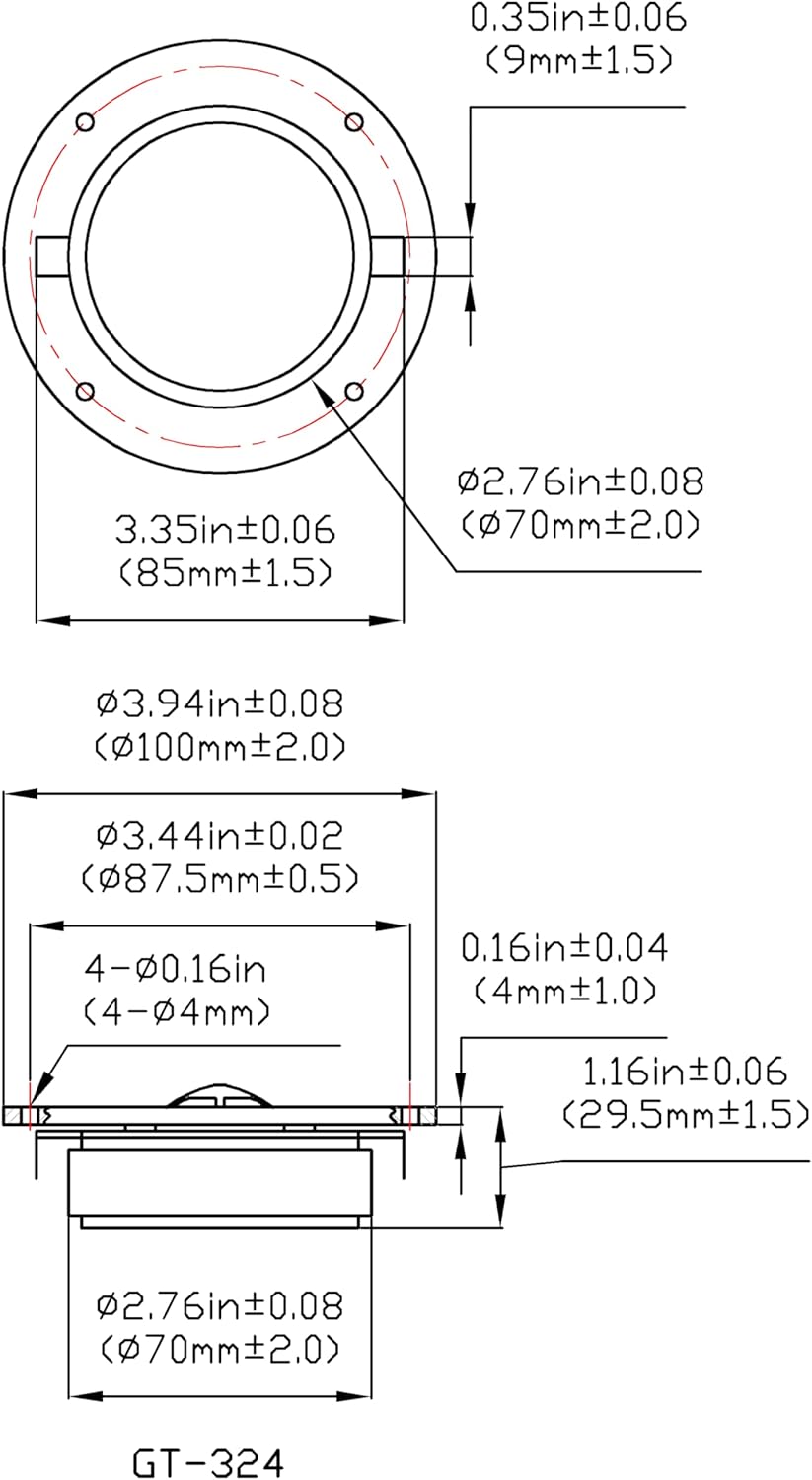 Goldwood Sound, Inc. Sound Module, Titanium Dome Tweeters 120 Watt Each 8ohm Replacement Round 40 Tweeter Pack (GT-324-40)