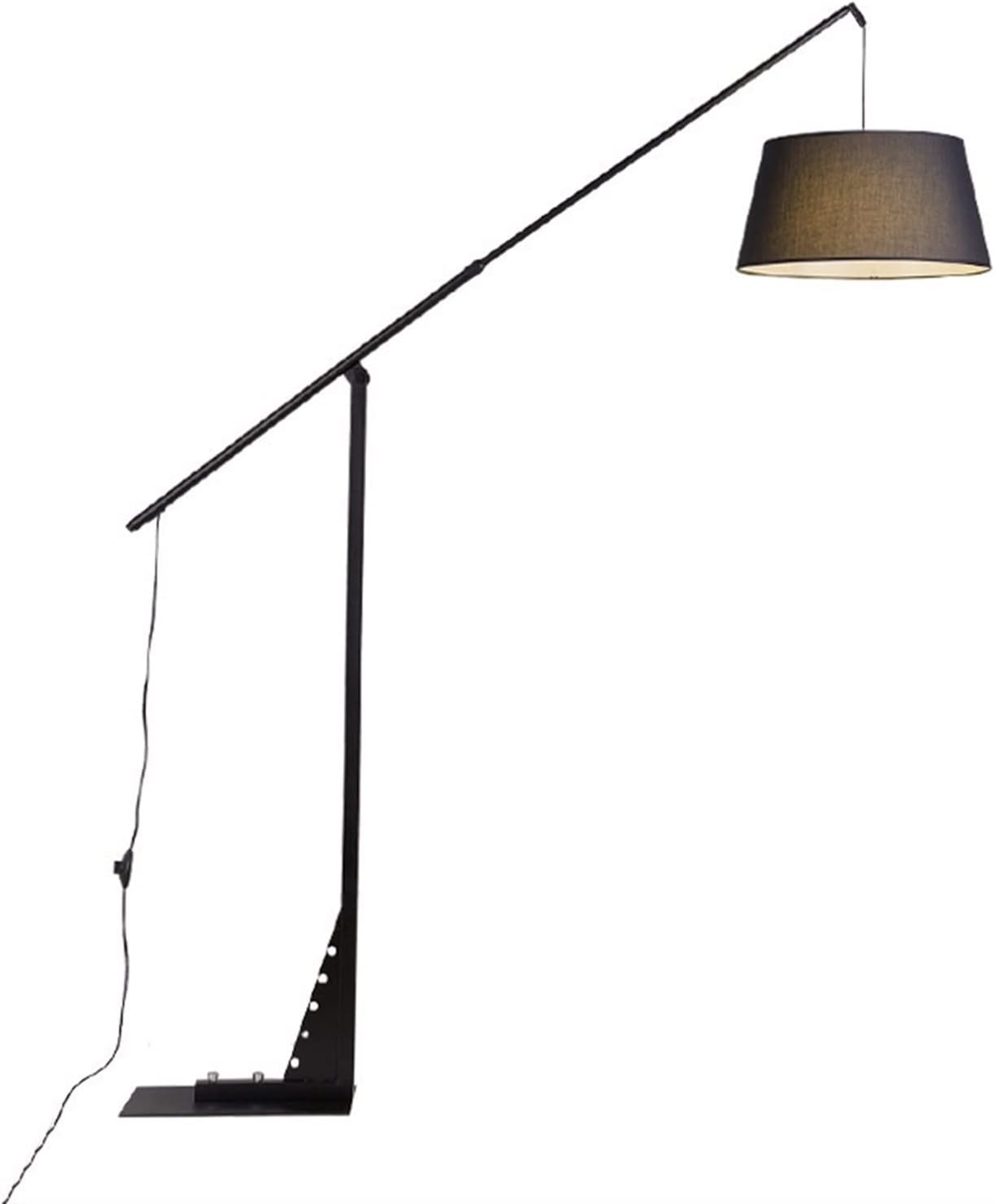 Led Modern Floor Lamp Classic Standing Lamp Reading Standing Light Minimalist Bedside Floor Lamp for Bedroom Living Room Modern Style (Size : Black)