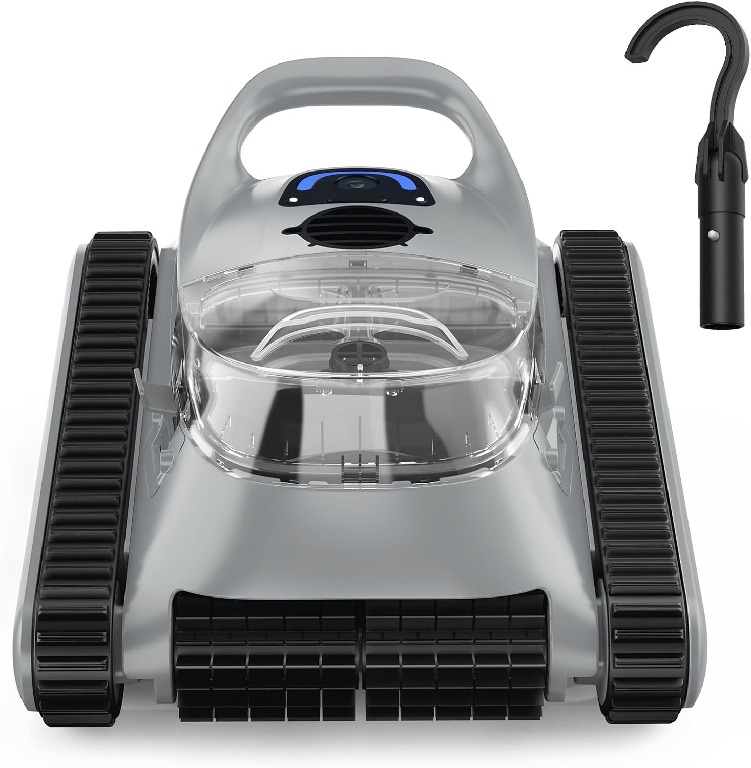 Cordless Pool Vacuum for Above Ground Pool: NexTrend Automatic Robotic Pool Cleaner Wall Floor Waterline Cleaning 180W Powerful Suction Smart Navigation for Inground Swimming Pool up to 2,000 sq.ft