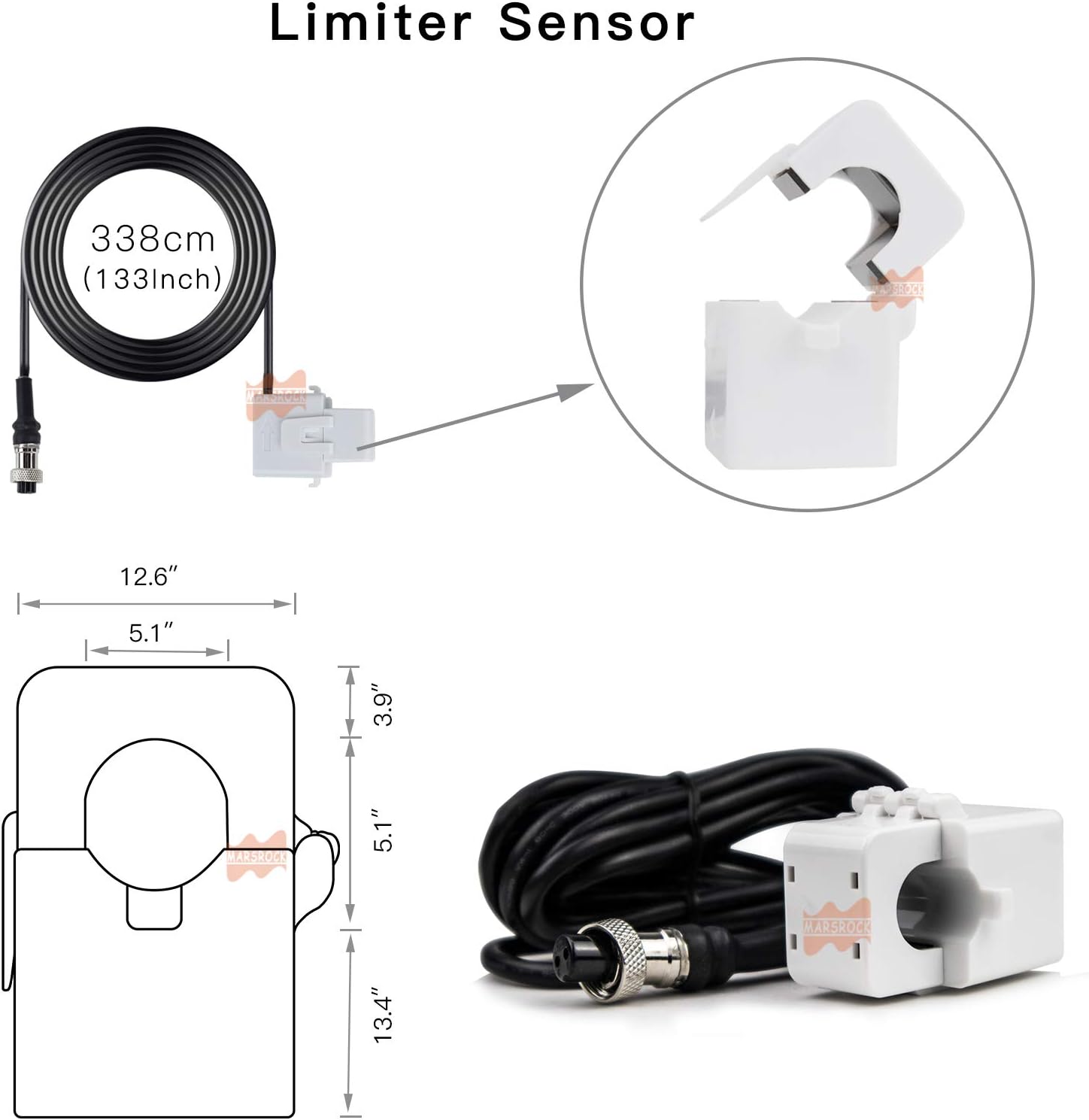 Mars Rock 2000W Wind Grid Tie Inverter with Limiter, Pure Sine Wave Inverter,Converts 45-90V DC Input to 240V AC Output,Perfectly Compatible with Home Wind Power Systems