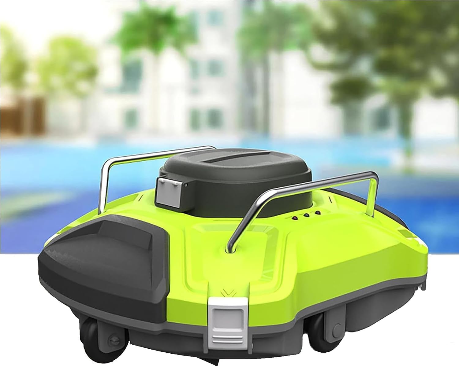 Cordless Robotic Pool Cleaner, Robotic Pool Cleaner Pool Hoover for 120 Minutes with Intelligent Route Planning Support for Above-Ground/in-ground Pools 861ft².