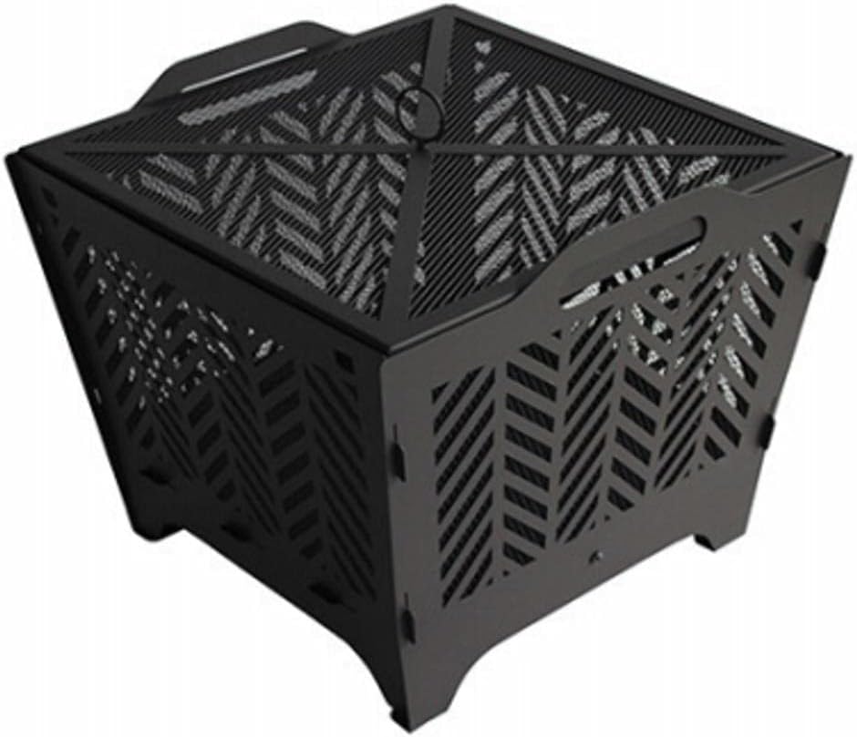 Four Seasons Black Flat Fire Pit