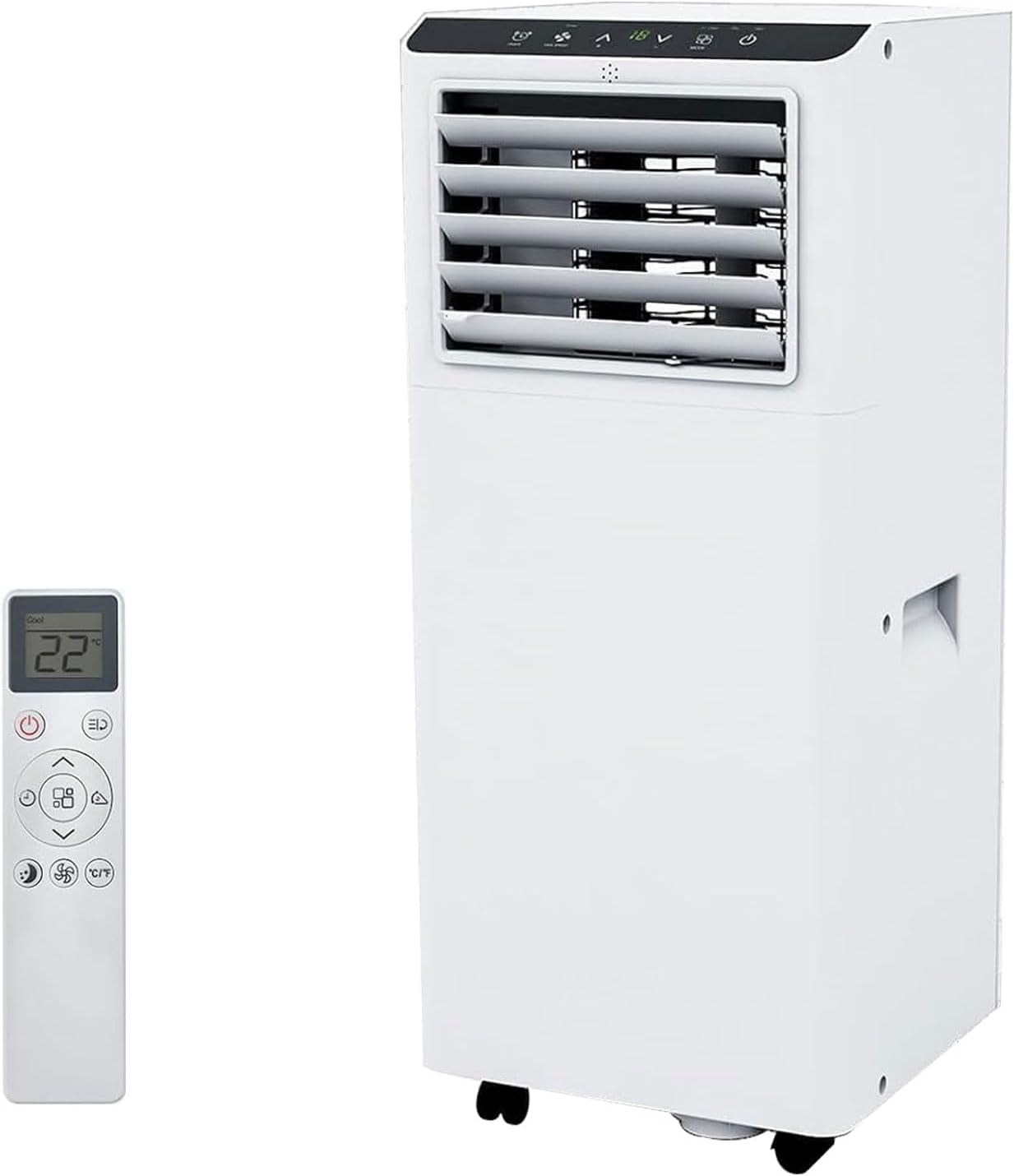 Portable Air Conditioner 8000 BTU with Cool/Dry/Fan Mode, 3-in-1 Free Standing Portable AC Unit with Remote Control, Cools Up to 350 Sq.Ft with Sleep Mode,2 Fan Speed for Bedroom Office Home