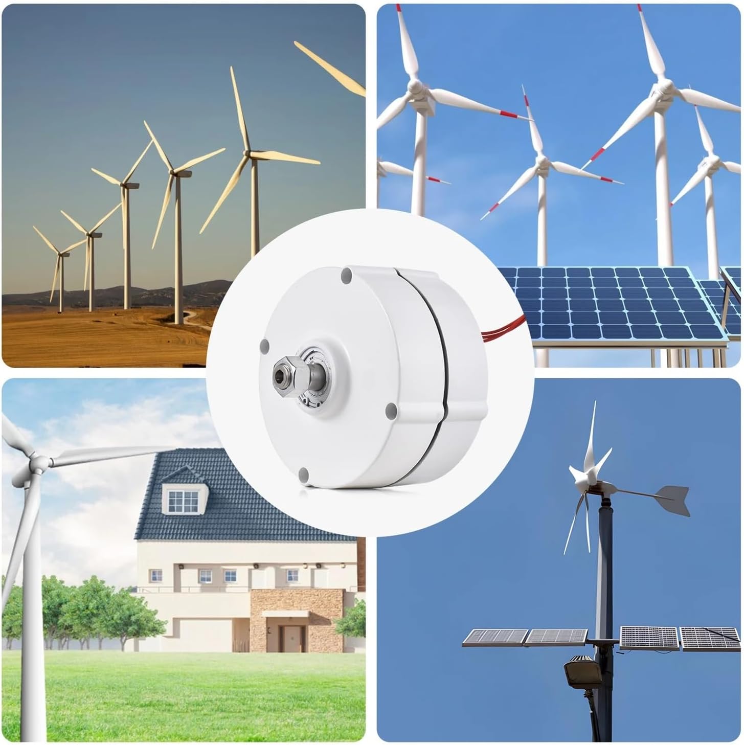 200W Three-Phase tor Magnet Wind Turbine Generator 750rpm 12V High Speed Permanent Magnet Generator AC tor with Controller Industrial Energy