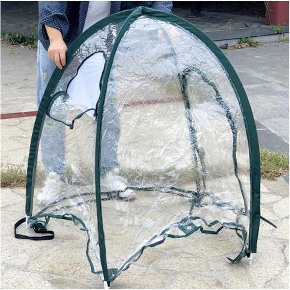 GDMING Mini Greenhouse, Multifunctional Plant Insulation Shed Garden PVC Plant Cover Plant Greenhouse Tent Can Be Folded Easy to Store ( Color : Clear-92x92x100cm )