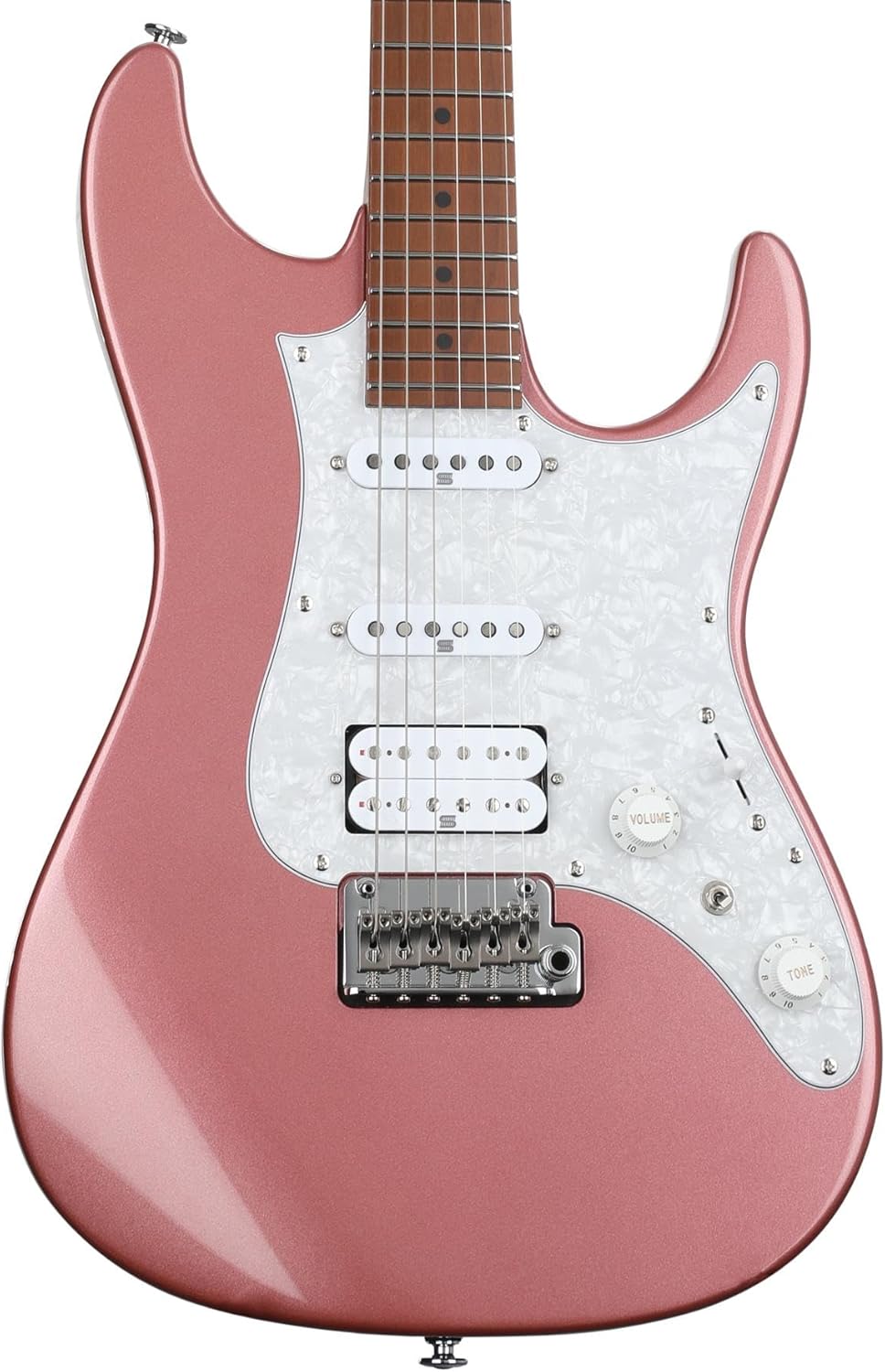 Ibanez Prestige AZ2204 Electric Guitar - Hazy Rose Metallic