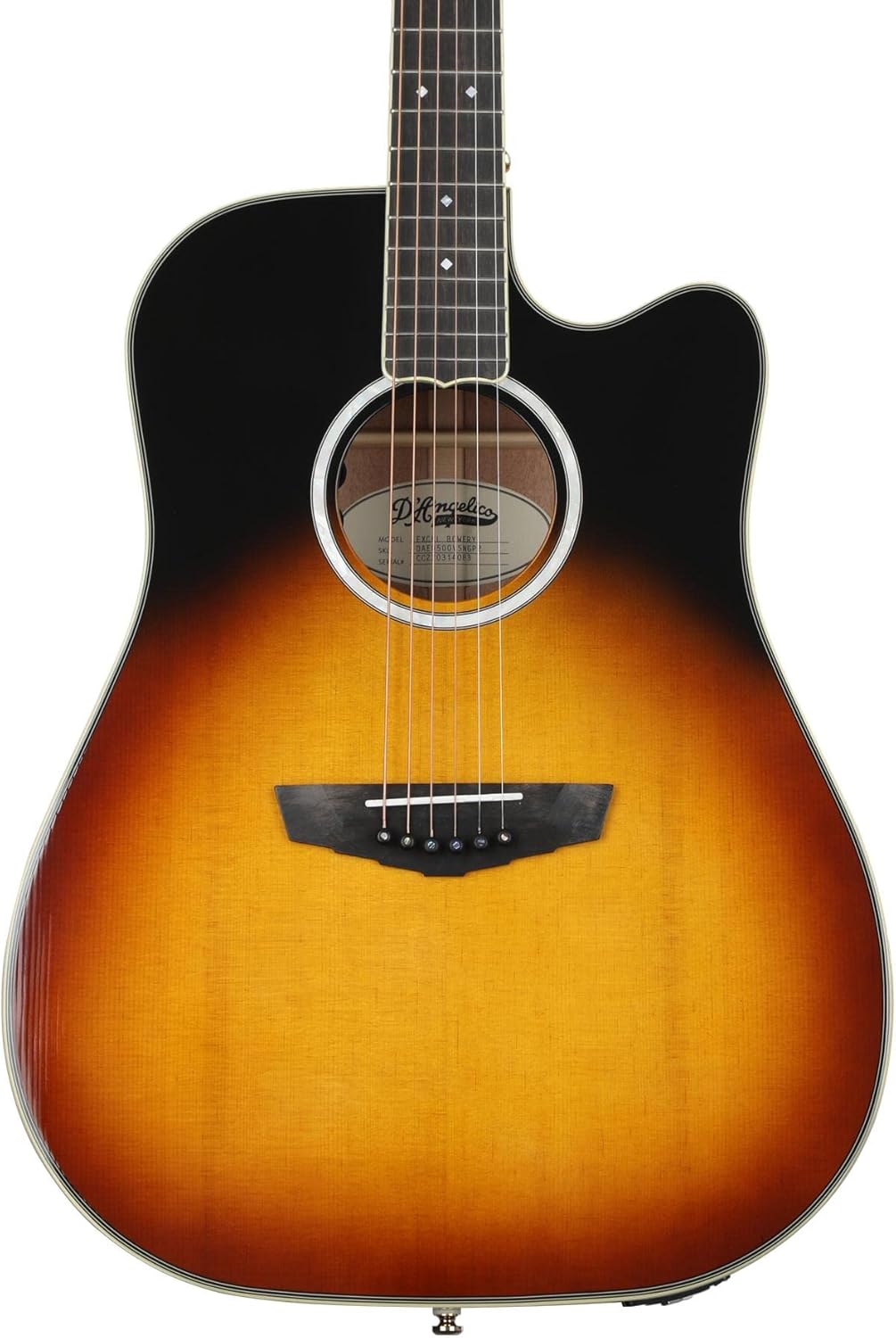 D'Angelico Excel Bowery Dread Acoustic-electric Guitar - Vintage Sunburst