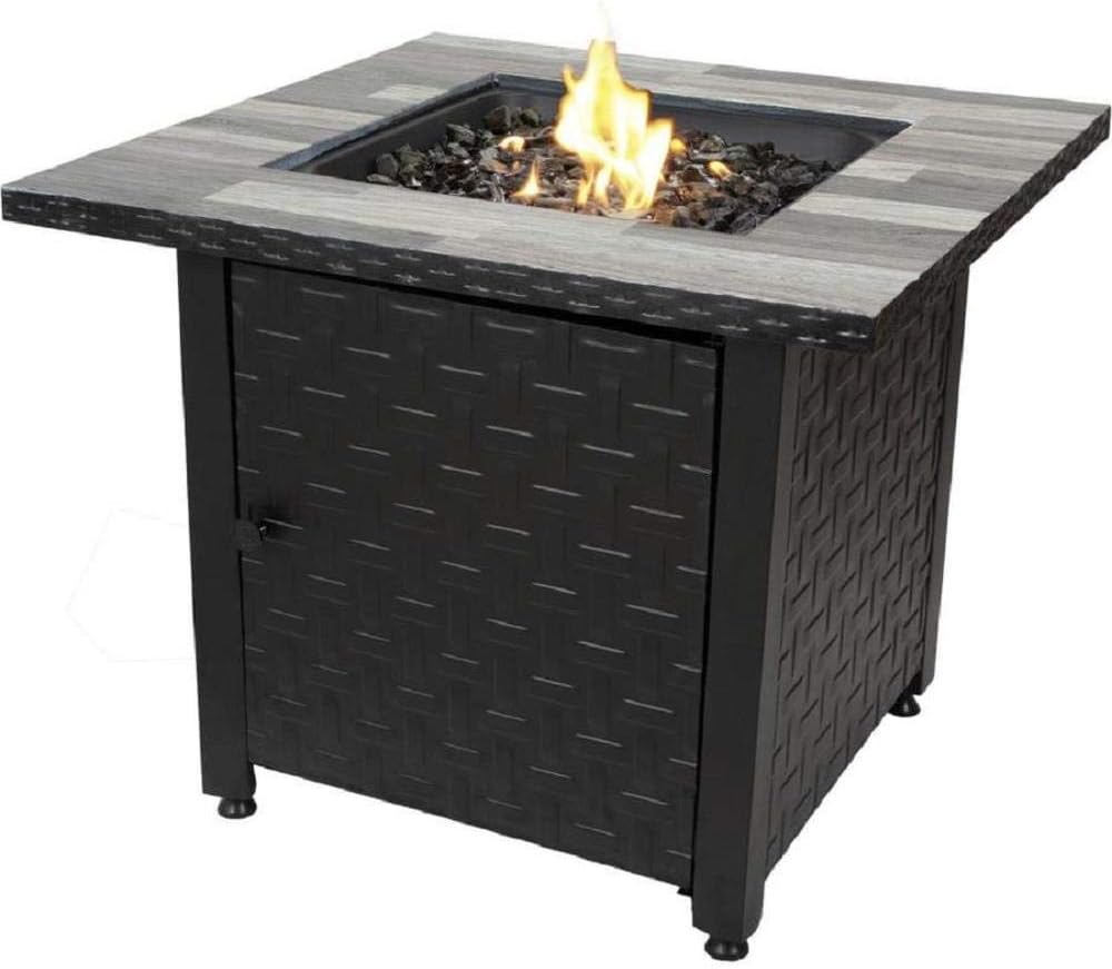636643 Blue Rhino GAD15262SP Fire Pit LP Gas Table Black, Gray