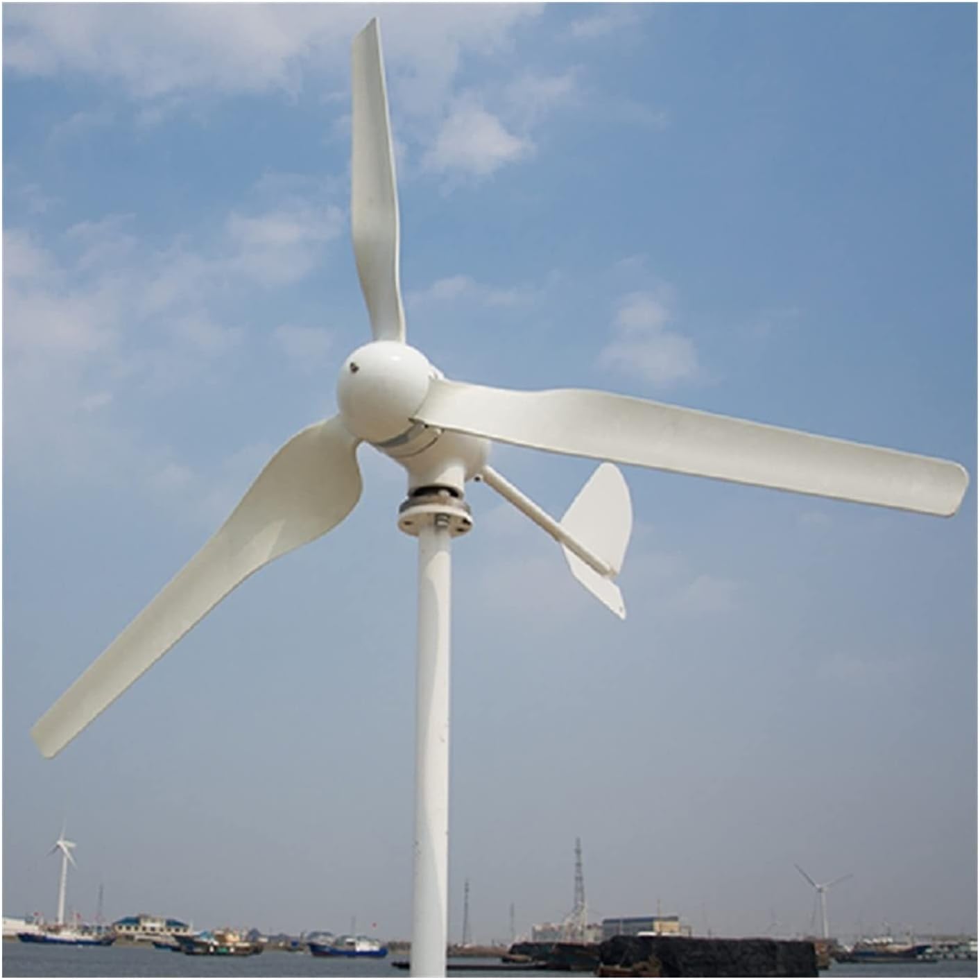 Wind Generator, 600W Horizontal Wind Turbine 24V/48V Optional With Power Controller For Load Home Lamp,for Home, Farm, RVs, Boats(Hybrid controller,3 BLADES_48V)