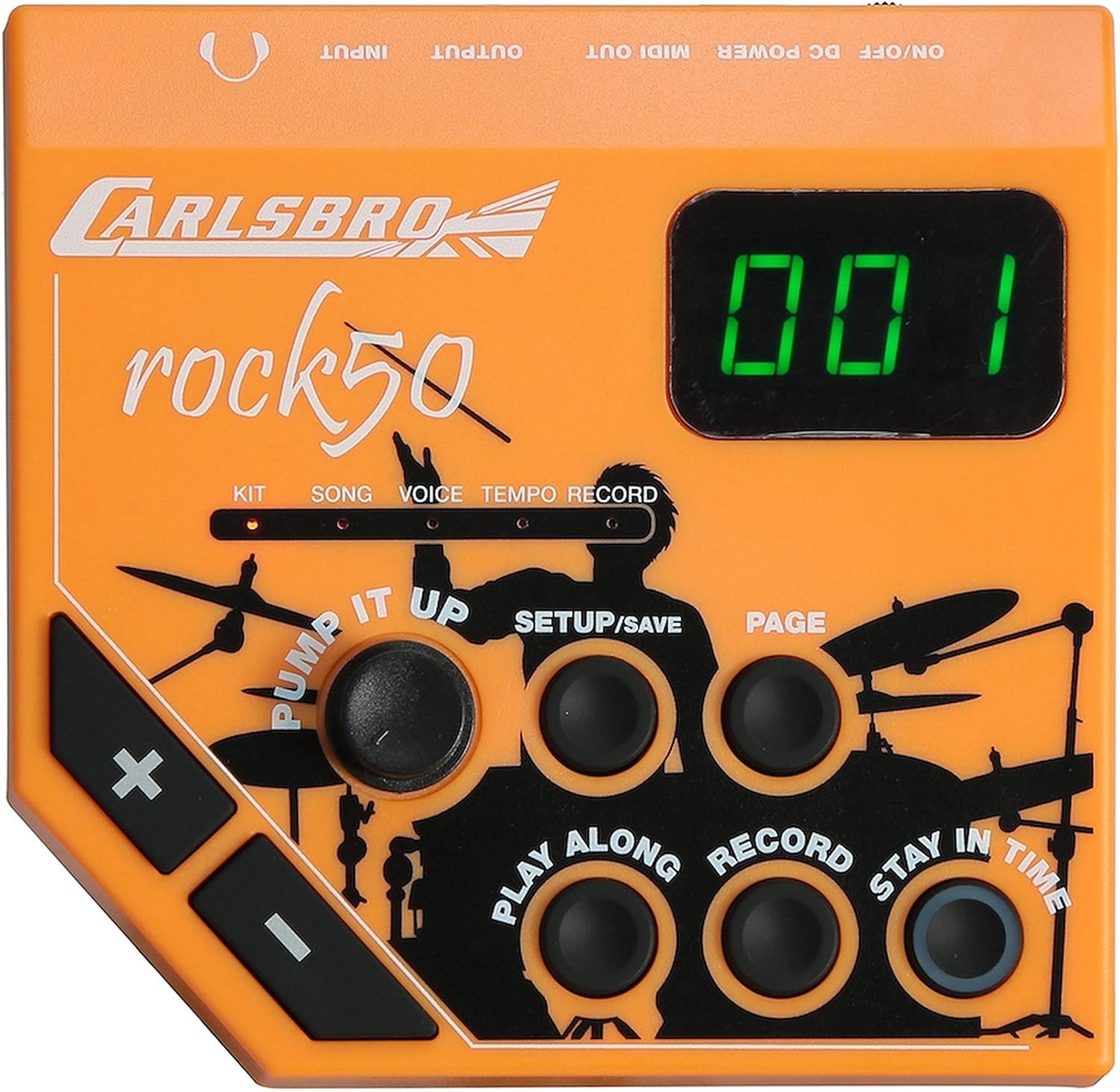 Carlsboro 3-Piece Junior Electronic Drum Kit (ROCK50)