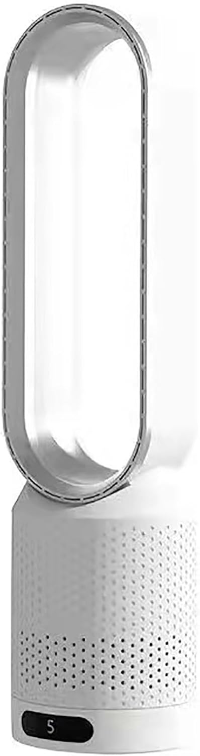 Tower Fans for Bedroom, Bladeless Fan, oscillating Pedestal Fan,Office Air Circulation Fan，with Remote Control and Timer Function, no Fan Blade, Safe to use;(Silver)