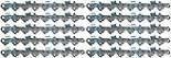 ACTIVLIFE for 10 Pack Oregon 20LPX074G PowerCut Saw Chain 18