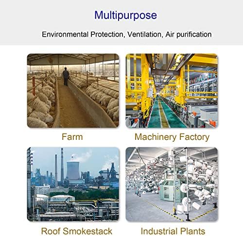 Roof Wind Turbines Cap Vent Round Internally Braced Wind Turbines, 304 Stainless Steel Roof Ventilator Air Outlet, 4 10 12 Inch, Easy to Install Unpowered Rotation Rainproof Ventilator (300mm)