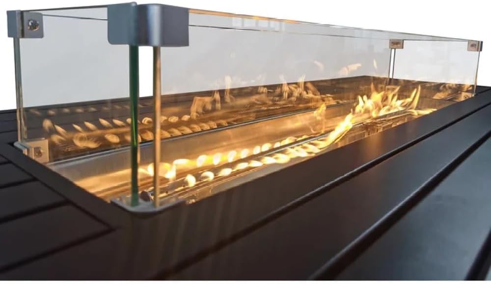 24 Inch Steel Propane Fire Pit Table with Cover Outdoor Patio Heater for Deck Backyard Garden with Lava Rocks