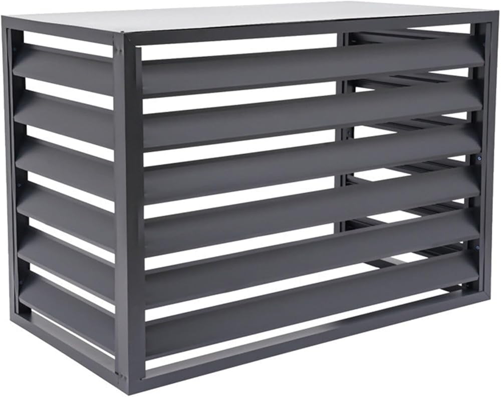 AC Condenser Cover for Outside Units,Air Conditioner Fence,AC Cover for Outside Units Sturdy Aluminum,Cover for Split Unit,Suitable for Outdoor Air Conditioning ()