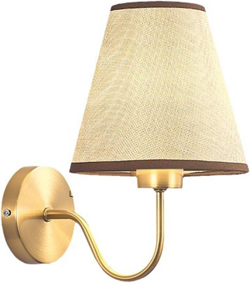 Wall Lighting Fixtures V-intage Industrial Fabric Wall Light Funnel Textile Shade Wall Sconces Wall Mounted Lighting Fixture,Chandelier