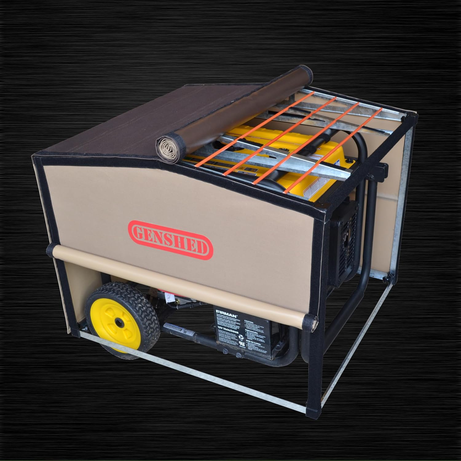 Generator Shed - Combining Generator Covers While Running & Generator Covers for Outside Storage into one. A Compact Generator Running Cover & Enclosure Built On Steel Frame (GCE)