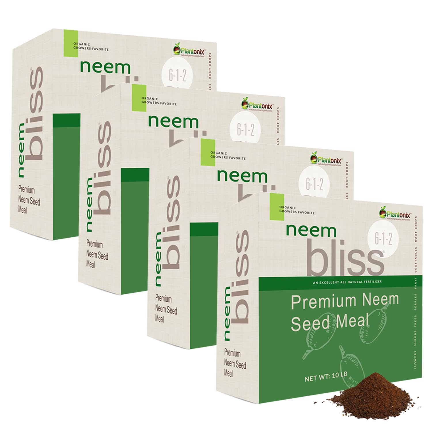 Neem Bliss (40lbs) - Organic Neem Meal Fertilizer for Plants - OMRI-Listed Neem Cake - Neem Seed Meal for Plants - Neem Fertilizer for Plants - Organic Fertilizer for Plants, Lawns, & Gardening