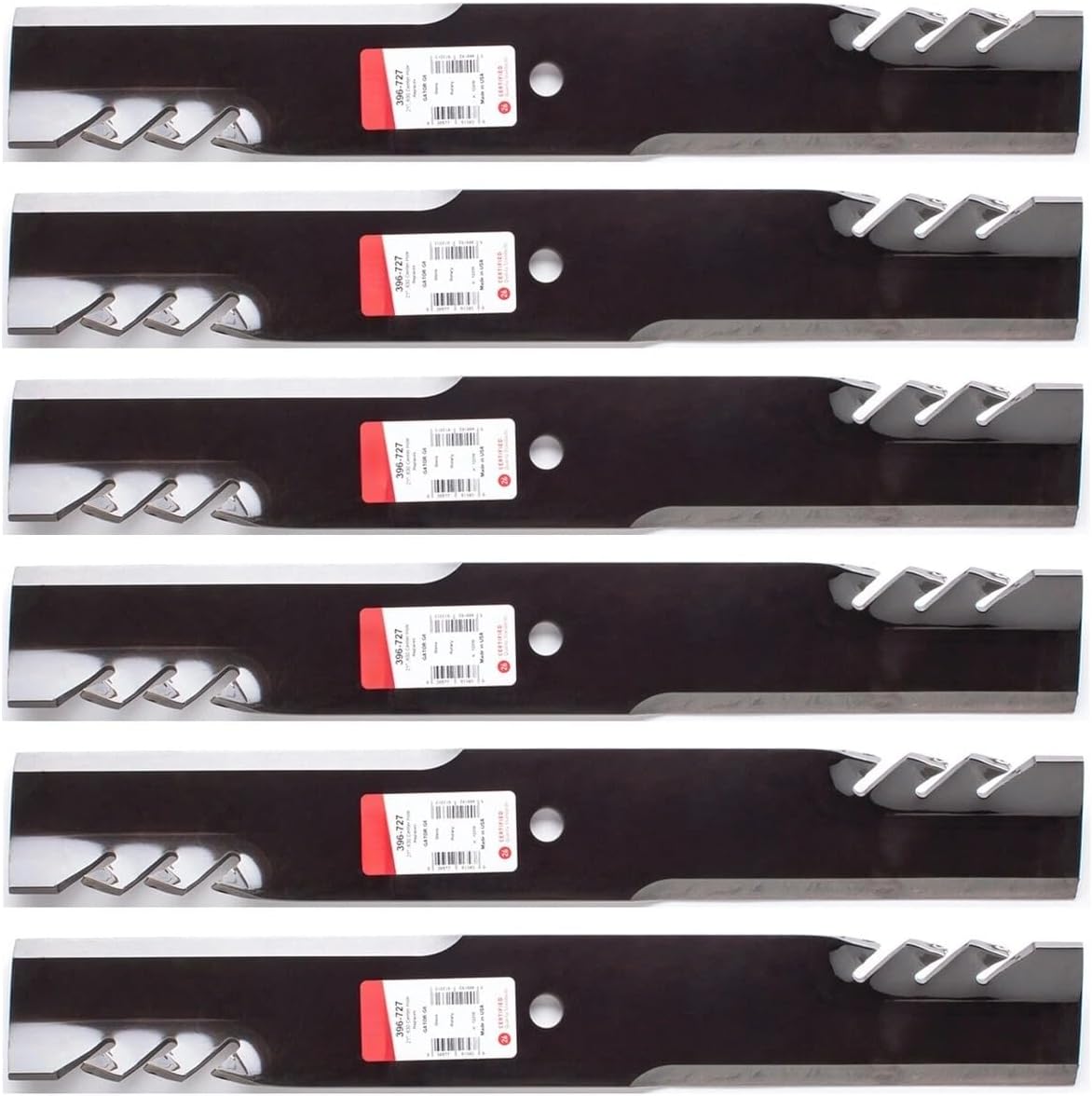 6PK 396-727 Lawn Mower Blade Replacement for Scag 61