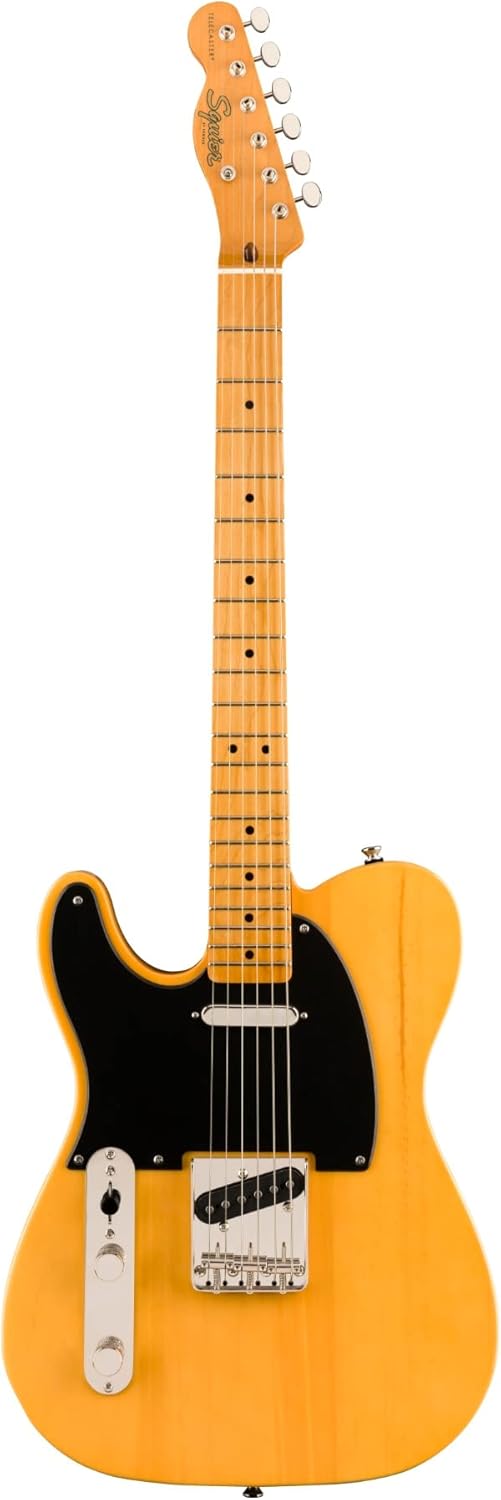 Squier Classic Vibe 50s Telecaster Electric Guitar, with 2-Year Warranty, Butterscotch Blonde, Maple Fingerboard, Left-Handed