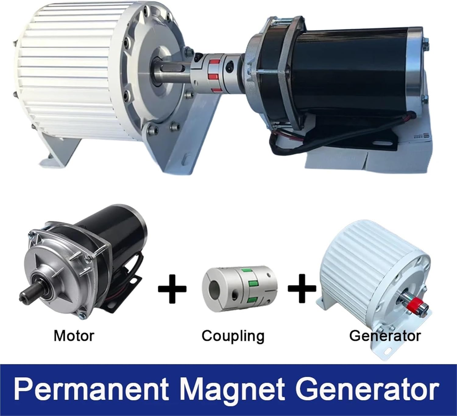 10KW 20KW Generator 220V 380V 20000W Alternator Generator with DC Driving Motor for Home Use(Motor,48V Motor_110V_20KW)