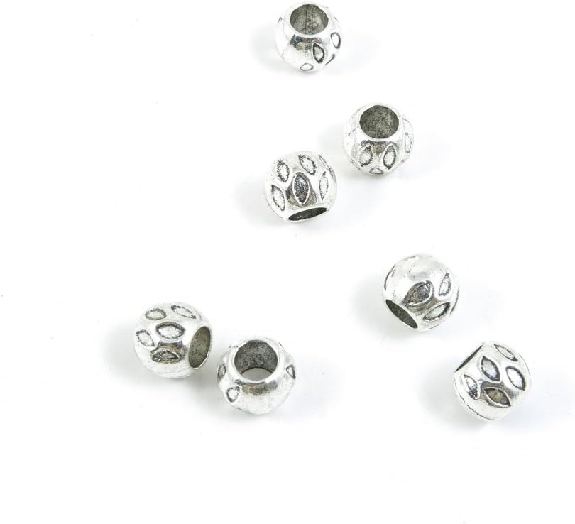 1010 Pieces Antique Silver Tone Jewelry Making Charms Findings Fashion Wholesale Supplies Pendant Lots Bulk Supply SC2402 Big Hole Loose Beads