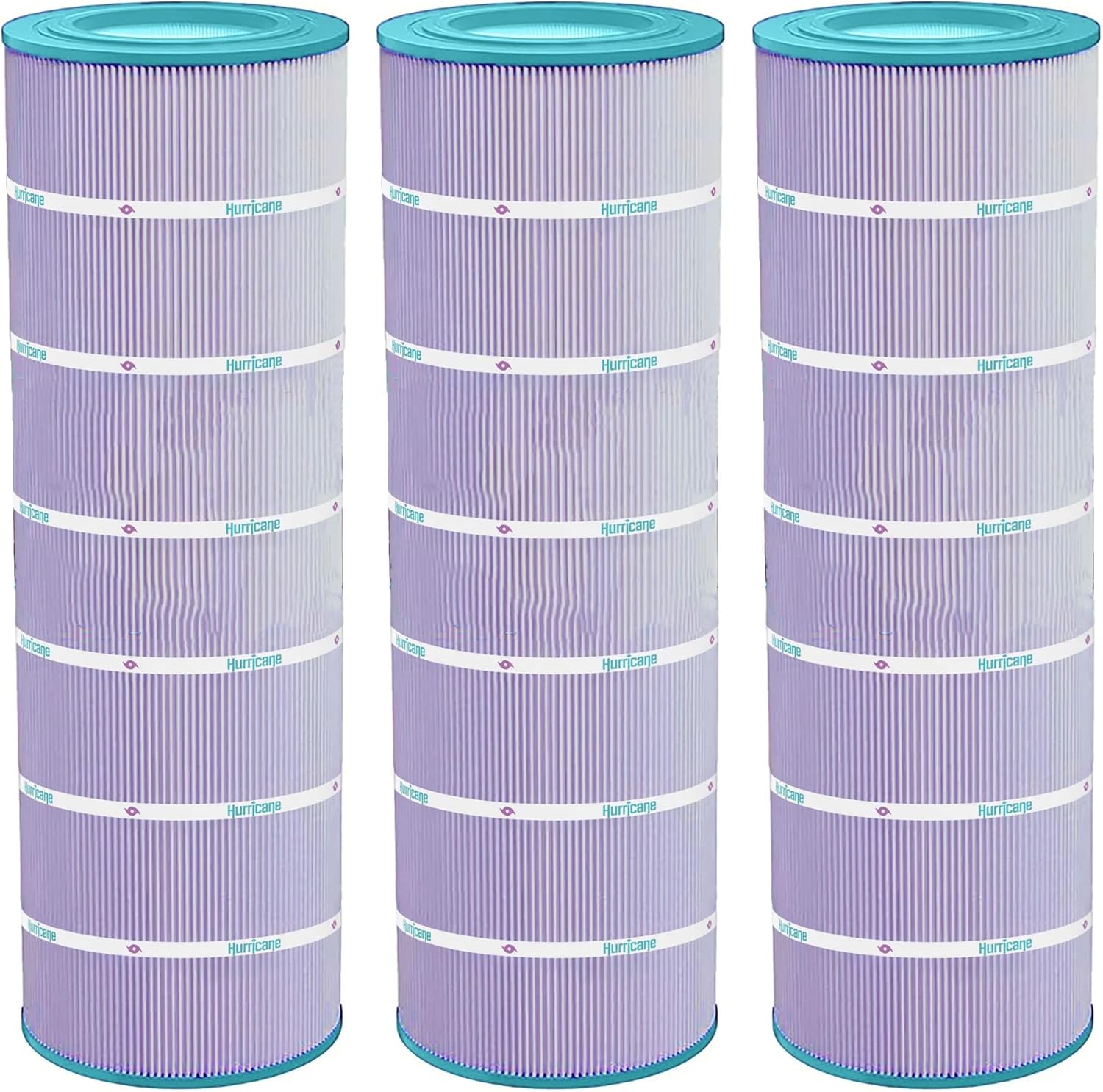 Hurricane Filters 3 Pack HF9419-01P Platinum Purple Spa Filter Cartridge - Replacement for PAP200, Unicel C-9419, Filbur FC-0688, Pentair Clean & Clear 200, Predator 200