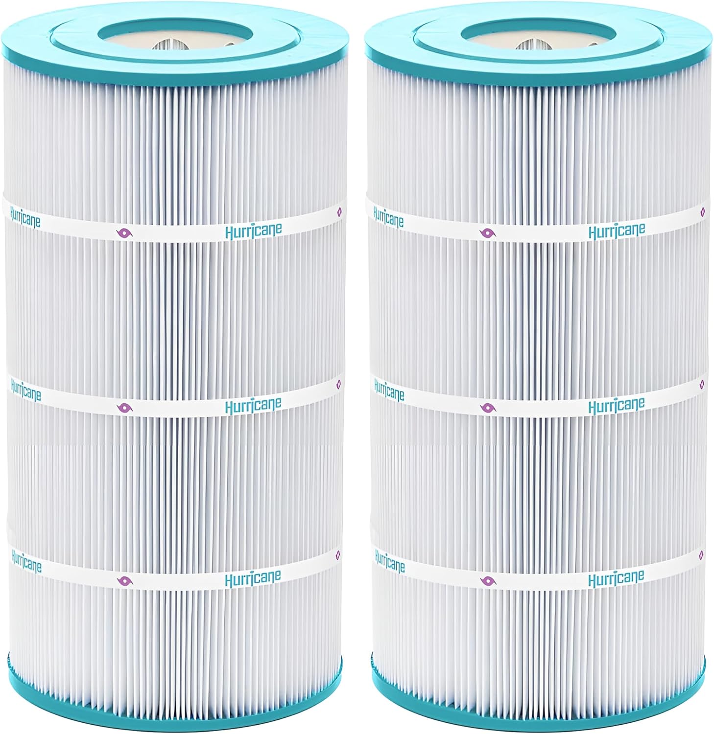 Hurricane Filters HF8411-01 2 Pack Advanced Pool Filter Cartridge - Replacement for PWWCT75, Unicel C-8411, Filbur FC-1255, Waterway Clearwater II Pro-Clean 75 Above Ground Cartridge