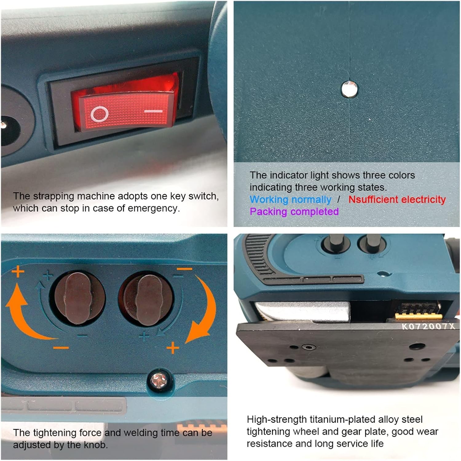 Portable Electric Strapping Machine With 2 Batteries JDC 13mm To 16mm Automatic Packaging Tool For PET PP Belt with Efficiency(JDC16mm)