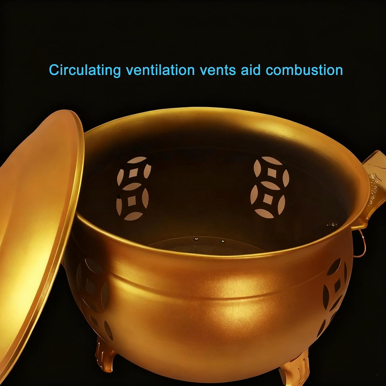 Burn Barrel, Metal Fire Pit, Burn Cage, with Lid, Fire Hook and Tripod, for Leaves, Trash, Camping, Bonfire, Backyard, Picnic Debris(49cm/19in)