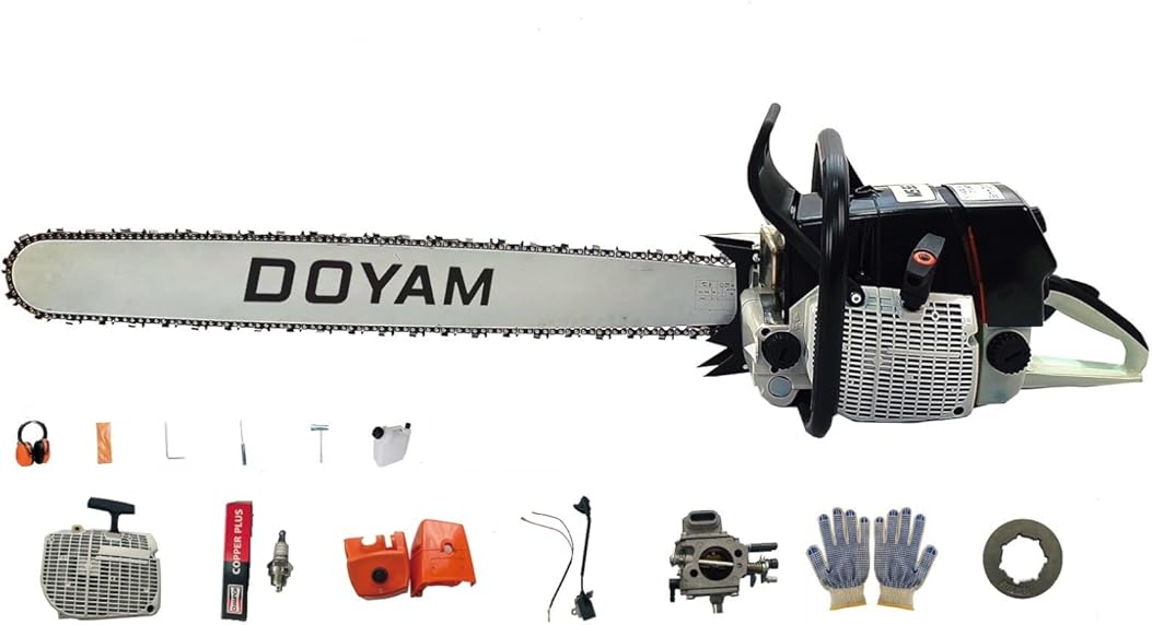 660 Gas Chainsaw with 36 Inch Bar and Chain,92cc 2-Cycle Gasoline Power 5.2KW 7HP Chain Saws for Big Wood Cutting,All Parts Fit for MS660 G660