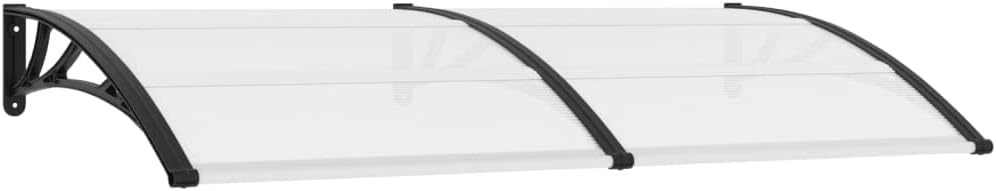 Patio Door Window Awning Canopy, Garage Roof, Polycarbonate Cover Front Door Outdoor Patio Awning Canopy UV Rain Snow Sunlight Protection Hollow Sheet