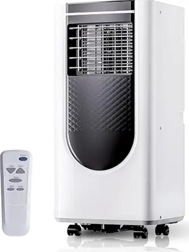 8000 Btu Portable Air Conditioners, 3 in 1 Portable AC with Cool, Dry, Fan Modes, Quiet Air Conditioners with 24H Timer & Sleep Modes, with Remote, for Bedroom, Apartments up to 350 Sq.Ft