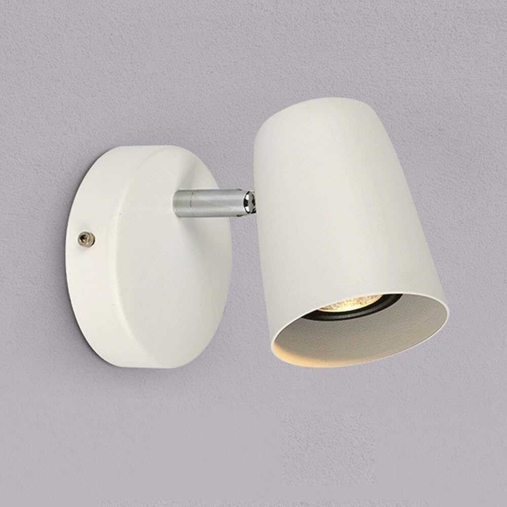 Vintage Metal Wall Sconce, Industrial Interior Spotlight Wall Lamp Fixture, Home Decor Wall Light Hardwired Farmhouse Lighting Fixtures With Swing Arm Adjustable for Living Room Hallway Bedside ( Colo