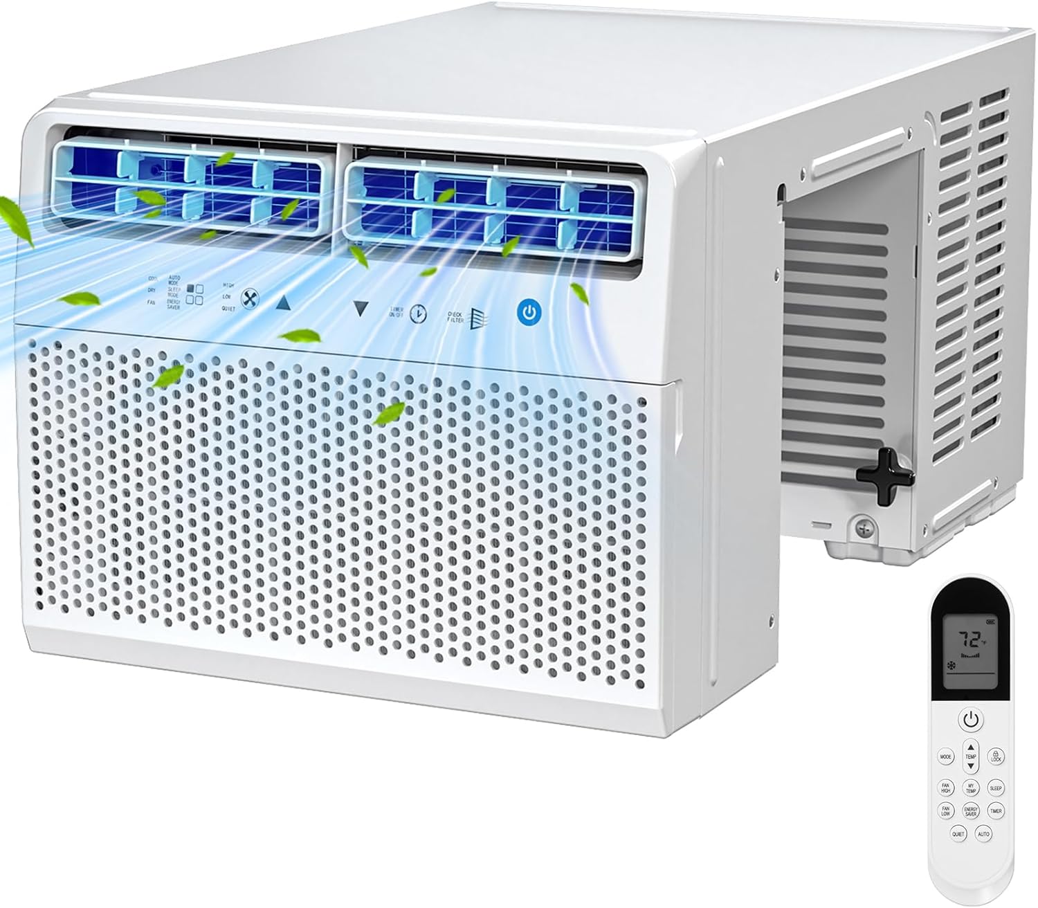 Antarctic Star 10,000 BTU U-Shaped Air Conditioner Window Unit with Full Window View, Ultra Quiet Window Air Conditioner Cools up to 450 Sq.ft, Energy Saving Window AC Units, Easy to install, White