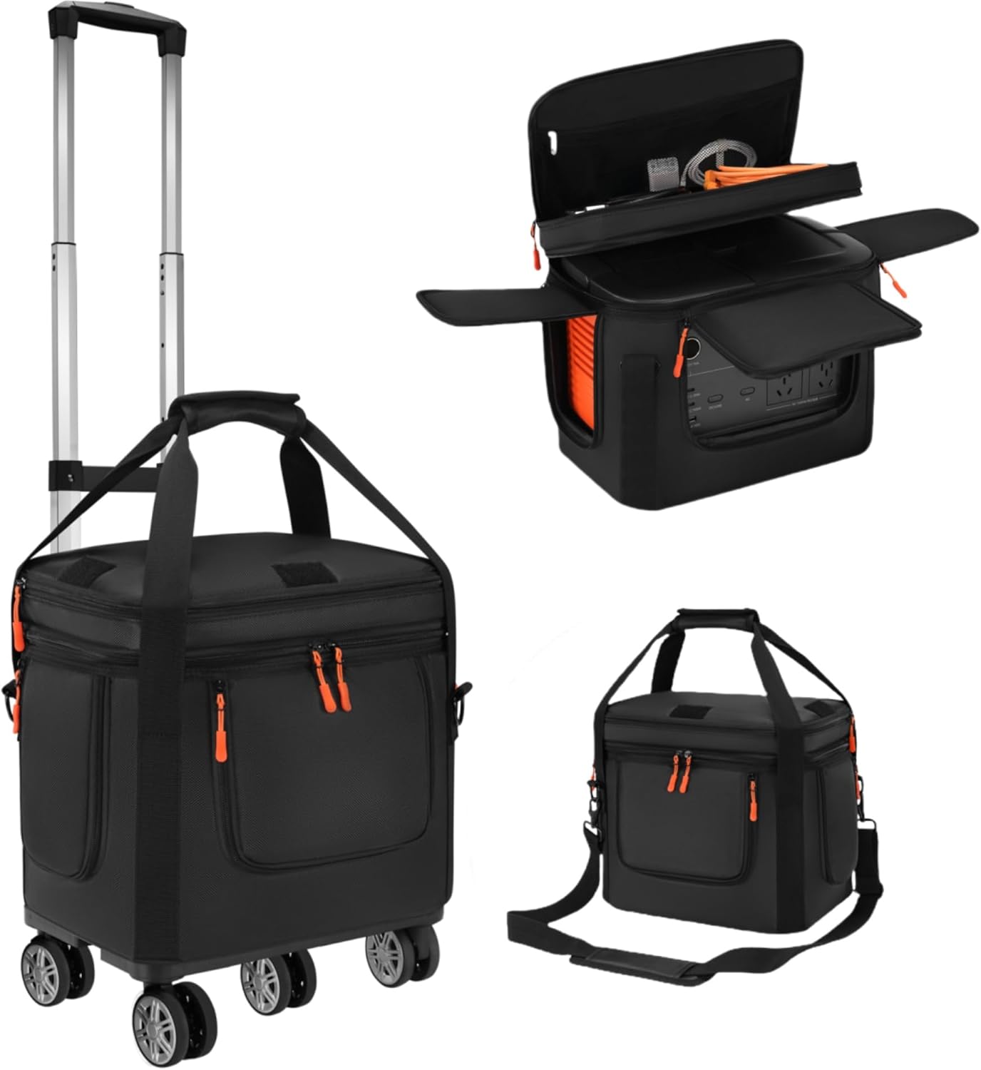 Carrying Case Compatible with jackery 1000/1000 v2,Generator Covers with Wheels and Pull Rods Compatible with jackery portable power station,Carrying Bag Compatible with Jackery Explorer 1000 V2 ﻿