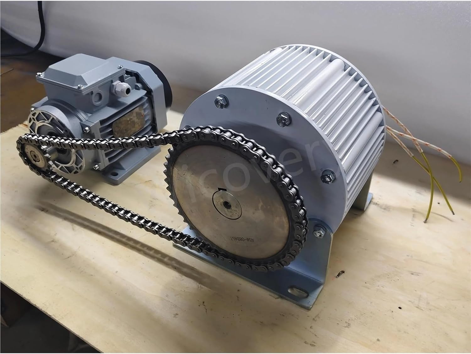 60KW 50KW 80KW Low Speed Permanent Magnet Generator 48V 220V 380V 3 Phase AC Alternator 300 RPM Motor Drive Water Wind Turbine(Motor 3,380V_110V_60KW)